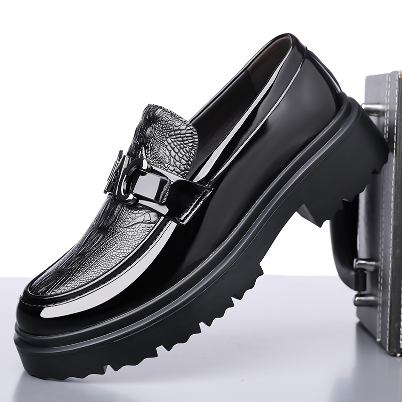 Formal Men Daily Wear Footwear - Herren Lederschuhe Frühling Britischer Stil Dicke
