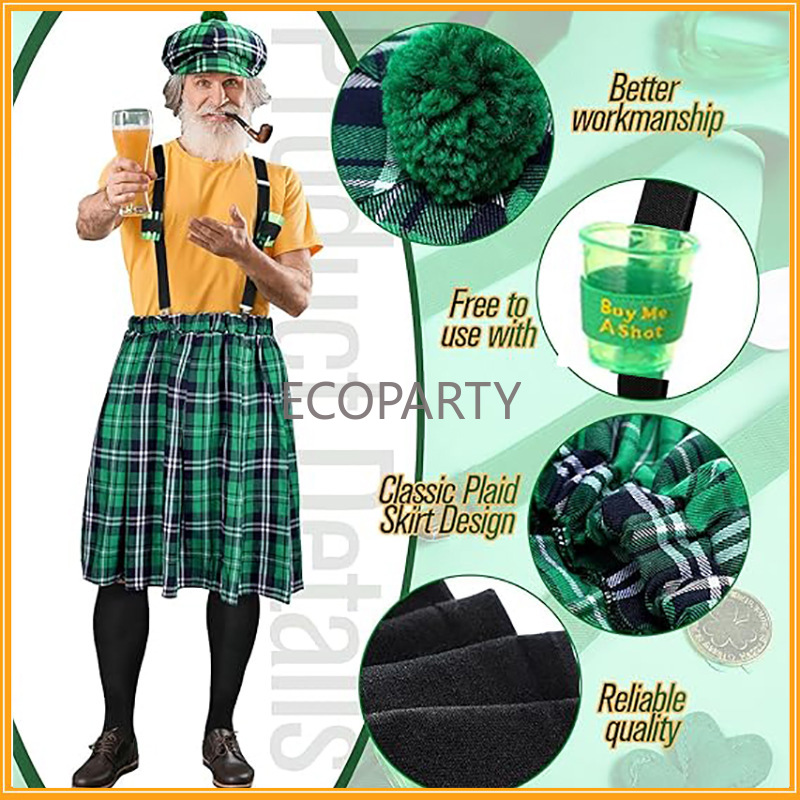 St. Patricks Day-Kostüm-Set, g – Sock Garter Men Bewertung und Preis