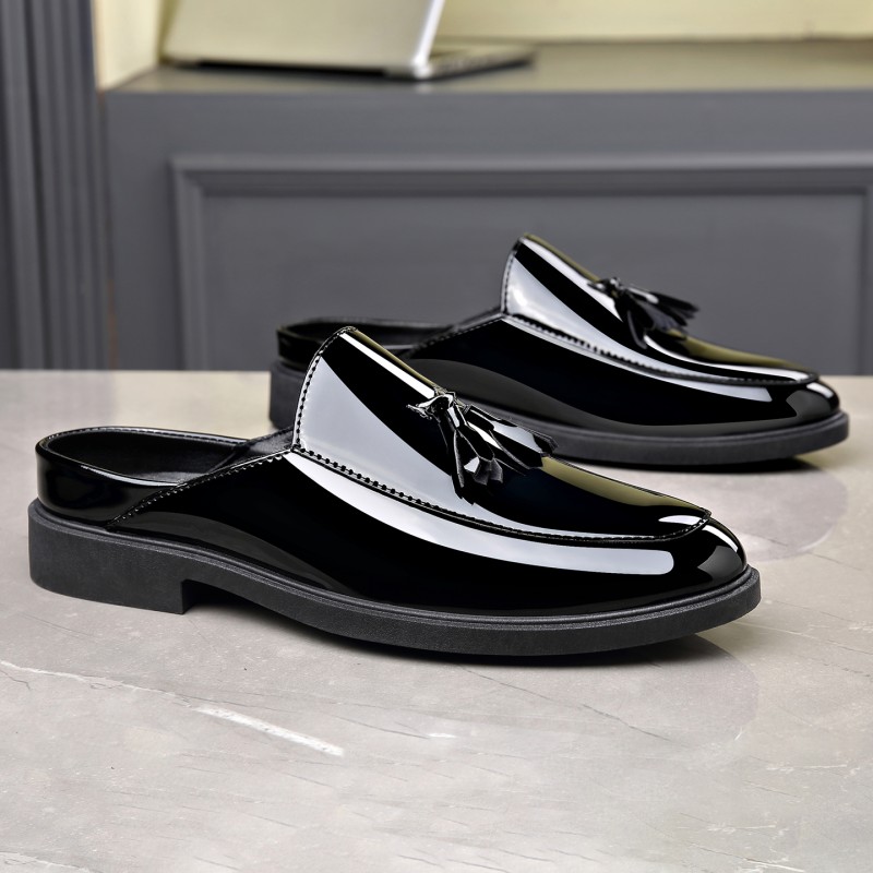 Herren-Slipper aus schwarzem L – Formal Men Daily Wear Footwear Bewertung und Preis
