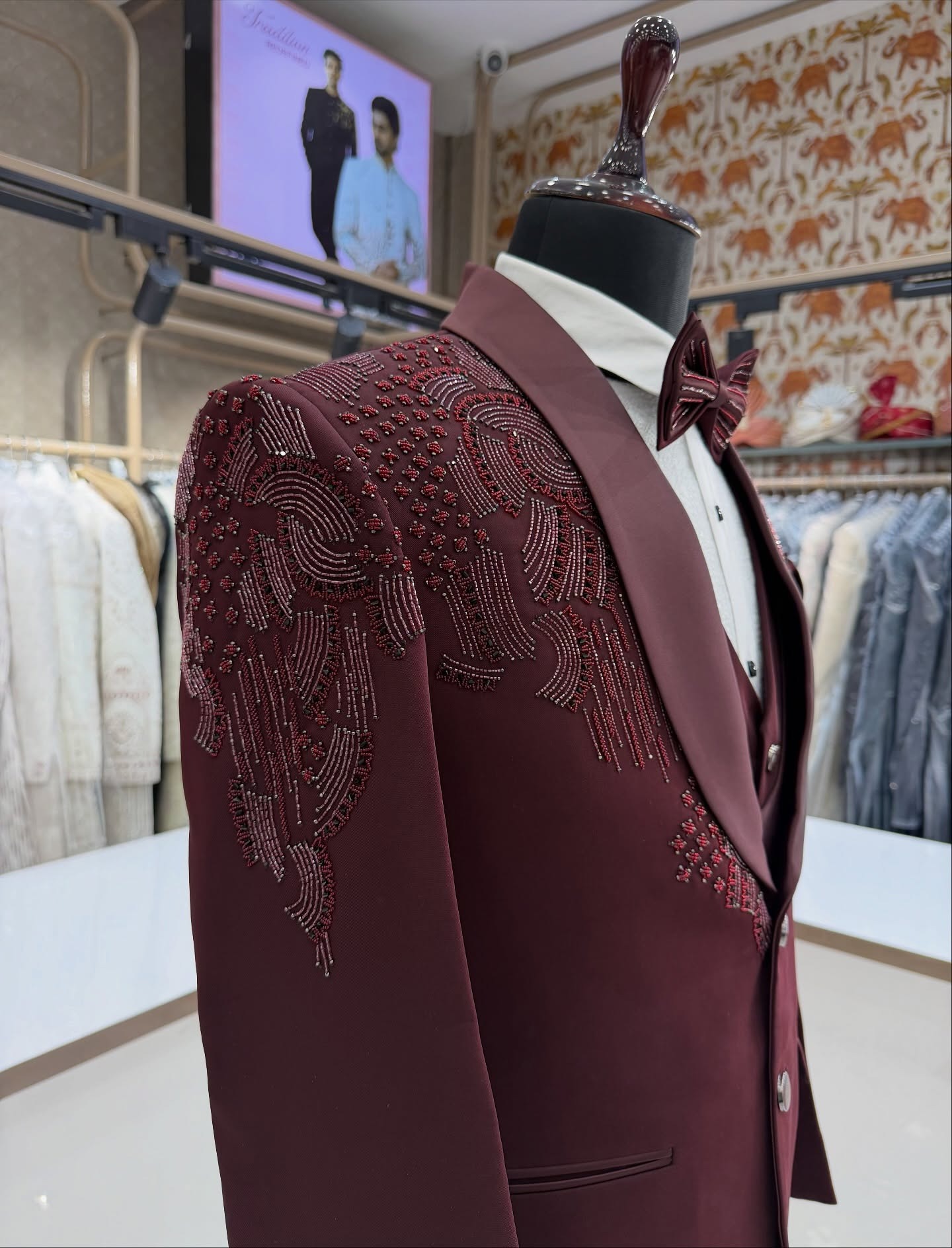3-teiliger Bräutigam Hochzeits – Men Formal Wear Modern Bewertung und Preis
