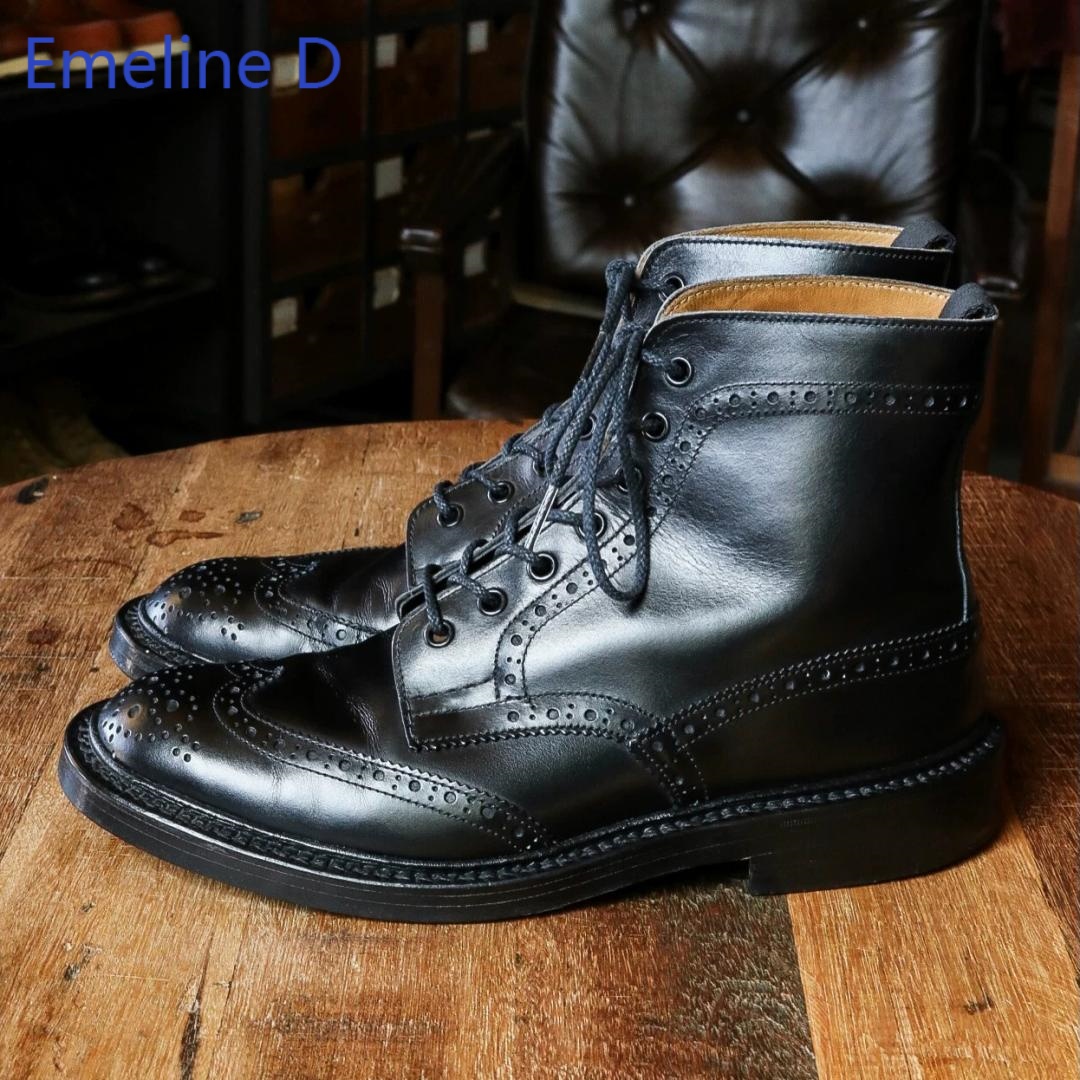Herren-Brogue-Stiefeletten aus – Formal Men Daily Wear Footwear Bewertung und Preis