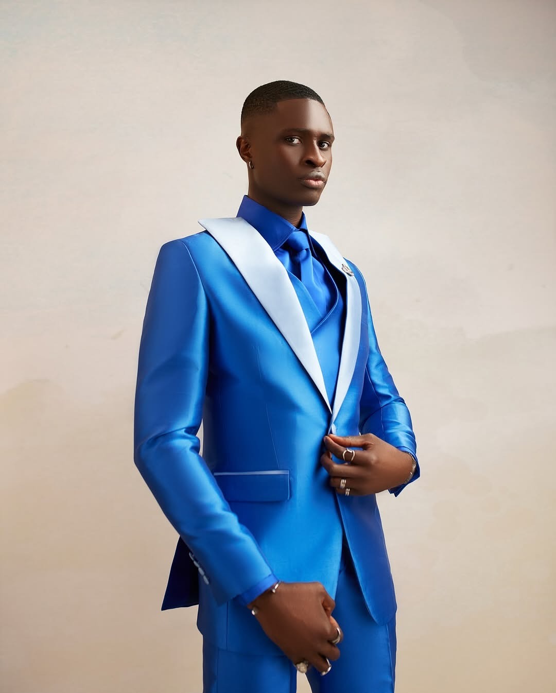 Satin-Herrenanzug-Set, 3-teili – Men Formal Wear Modern Bewertung und Preis