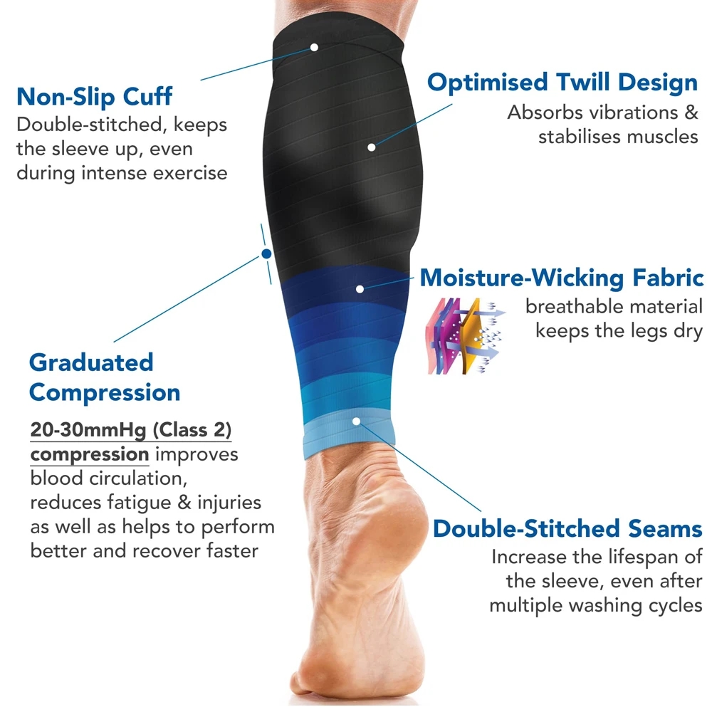 1 Paar Wadenkompressionsbandag – Sock Garter Men Bewertung und Preis